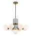 Z-Lite - 477-9MB-OBR - Nine Light Chandelier - Parsons - Matte Black / Olde Brass