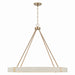 Capital Lighting - 449881MA - Eight Light Chandelier - Delaney - Matte Brass