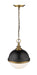 Z-Lite - 619MP-MB-FB - Two Light Pendant - Peyton - Matte Black / Factory Bronze