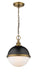 Z-Lite - 619MP-MB-FB - Two Light Pendant - Peyton - Matte Black / Factory Bronze
