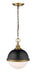 Z-Lite - 619MP-MB-FB - Two Light Pendant - Peyton - Matte Black / Factory Bronze