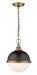 Z-Lite - 619MP-MB-FB - Two Light Pendant - Peyton - Matte Black / Factory Bronze