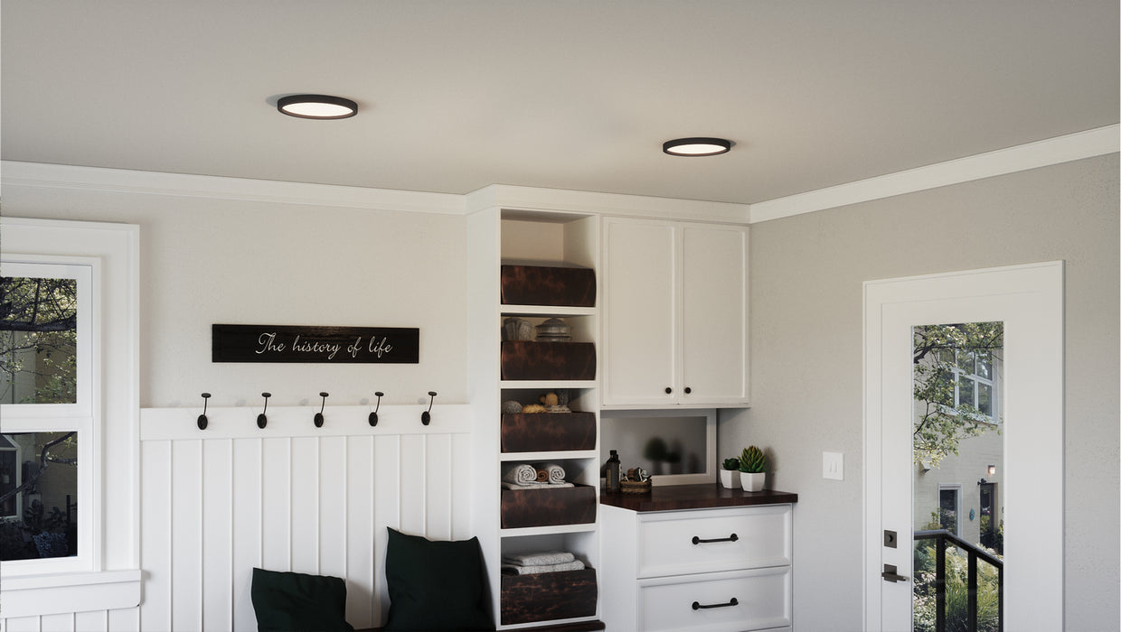 Outskirts LED Flush Mount-Flush Mounts-Quoizel-Lighting Design Store